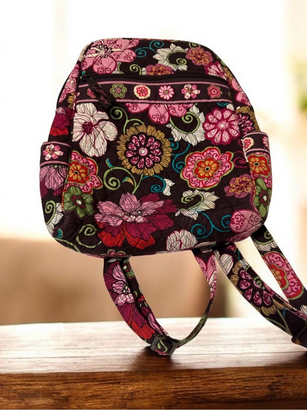 Vera Bradley Quilted Floral Backpack